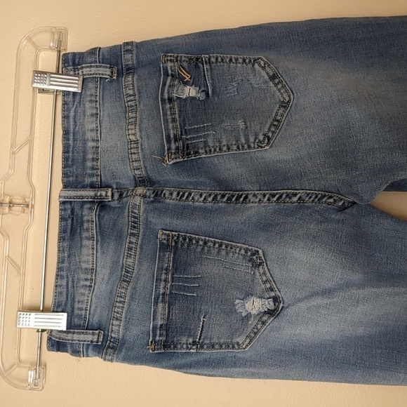 24 William Rast Jeans Distressed Frayed Raw Hem Blue Denim - Picture 10 of 17